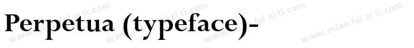 Perpetua (typeface)字体转换